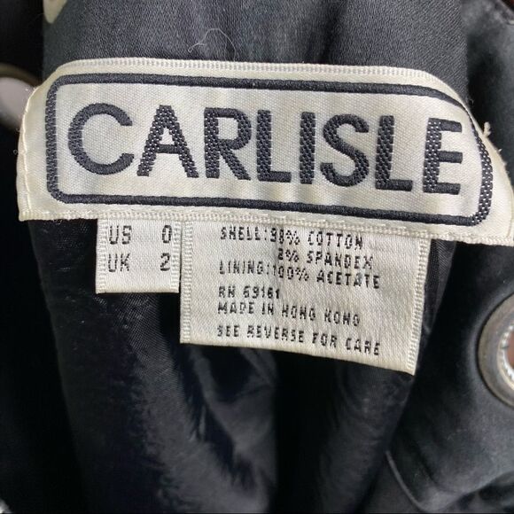 Carlisle Black Geometric A Line Skirt - Picture 4 of 4